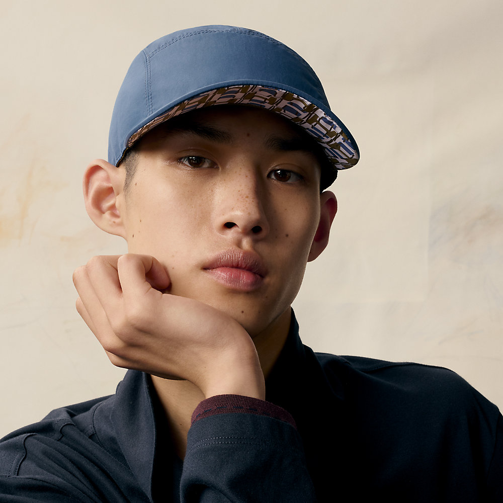 裏地の総柄ロゴもお洒落♪【HERMES】Nevada Wave キャップ 帽子 Nevada Wave cap | Hermès Canada